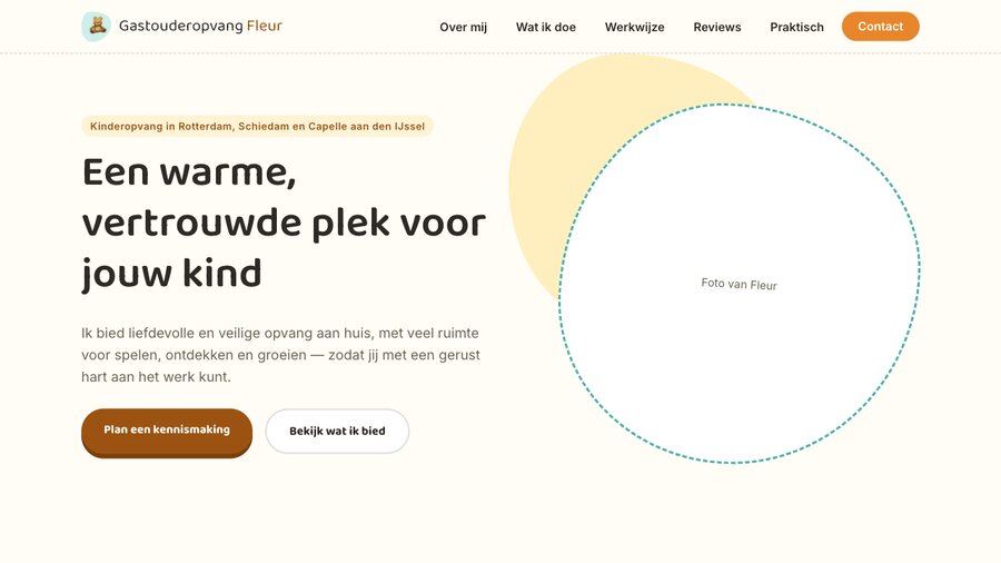 Voorbeeld van het Speels & Toegankelijk template
